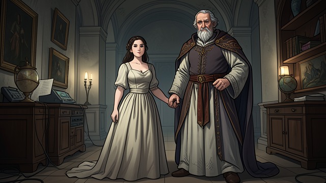 A Striking Contrast from "Sir Gawain and the Green Knight". A Striking Contrast Two Figures in the Hall Gawain sees Lady Bertilak presented as young and beautiful, beside an older and imposing woman.
