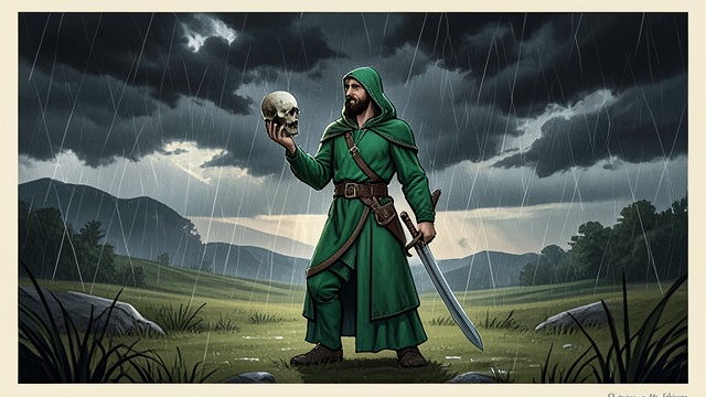 The Impossible Survivor from "Sir Gawain and the Green Knight". The Impossible Survivor Violence Reversed The Green Knight survives decapitation and carries his head away.