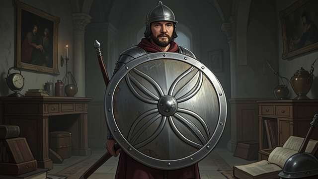 The Shield’s Promise from "Sir Gawain and the Green Knight". The Shield’s Promise Virtues Displayed Gawain’s pentangle shield signifies interlocking qualities, including courtesy, generosity, and fidelity.