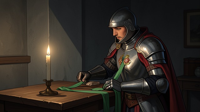 The Gift Accepted from "Sir Gawain and the Green Knight". The Gift Accepted Fearful Calculation Gawain accepts the girdle because he hopes it may save his life at the Green Chapel.