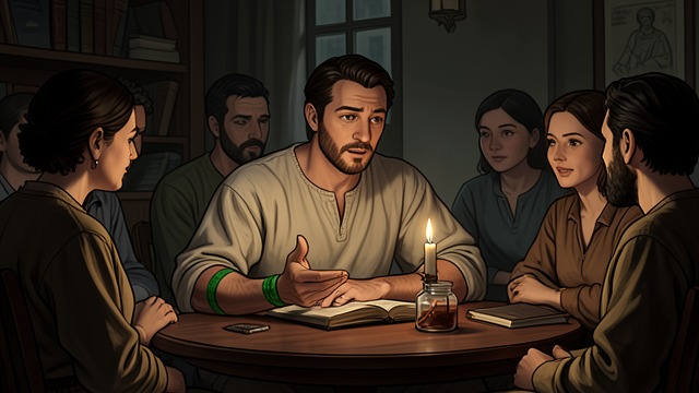 A Story Repeated at Court from "Sir Gawain and the Green Knight". A Story Repeated at Court Meaning Shared Gawain recounts the game and its judgment to Arthur’s court.