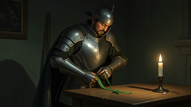 The Token Exposed from "Sir Gawain and the Green Knight". The Token Exposed The Test Explained Bertilak identifies the girdle as his wife’s gift and connects it to the third blow.