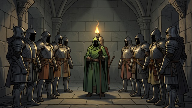 The Silence from "Sir Gawain and the Green Knight". The Silence Reputation Challenged No knight immediately answers the Green Knight. His challenge makes the court’s boastful image vulnerable to public shame.