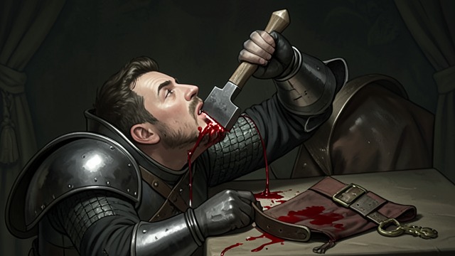 The Third Cut from "Sir Gawain and the Green Knight". The Third Cut A Small Wound The axe grazes Gawain’s neck and draws blood. The modest injury marks a precise consequence rather than a death sentence.