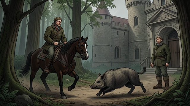 The Boar Hunt from "Sir Gawain and the Green Knight". The Boar Hunt A More Perilous Quarry The boar resists the hunters and wounds their confidence before Bertilak finally kills it.