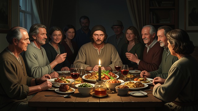 The Feast Before Departure from "Sir Gawain and the Green Knight". The Feast Before Departure A Last Celebration Camelot hosts Gawain before he leaves, and the court’s affection makes the approaching date immediate.