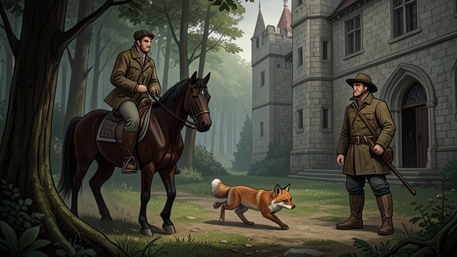 The Fox Hunt from "Sir Gawain and the Green Knight". The Fox Hunt Evasion and Pursuit The fox uses its speed and cunning to evade the hunters before Bertilak’s company catches it.