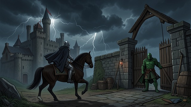 The Knight Departs from "Sir Gawain and the Green Knight". The Knight Departs The Test Concludes Bertilak invites Gawain to return, but the knight refuses and rides away.