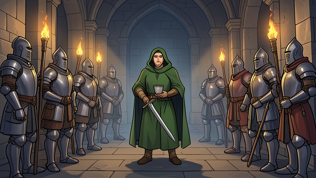 A Court at Ease from "Sir Gawain and the Green Knight". A Court at Ease Confident Celebration Camelot’s feast presents a thriving court of accomplished knights.