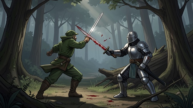 The Green Chapel Judge from "Sir Gawain and the Green Knight". The Green Chapel Judge The Return Blow The Green Knight swings three times, drawing blood only once. His restraint turns revenge into judgment.