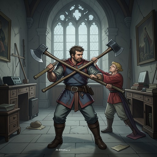 Gawain’s Three Axe Blows from "Sir Gawain and the Green Knight". This thread interprets the three strokes as a physical accounting of Gawain’s behavior during the three days at the castle.