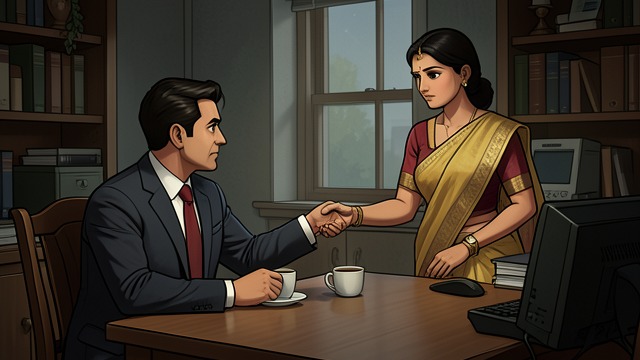 A Return to Partnership from "Serious Men". A Return to Partnership A Marriage Reconsidered Acharya tells Lavanya that his life was good because of her.