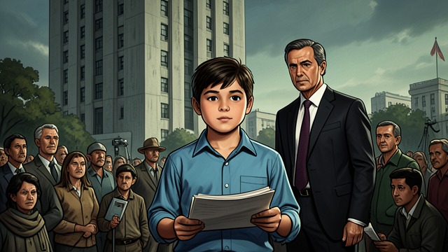The National Feature from "Serious Men". The National Feature A Carefully Staged Feat A reporter visits the family while Aditya recites primes through a concealed audio prompt.