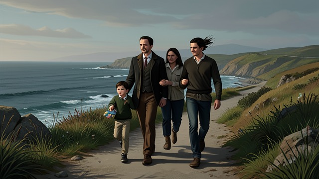 A Later Family Landscape from "Beautiful Boy: A Father's Journey Through His Son's Addiction". Remembering Without Losing Today The coast carries memory David and Jasper ride and visit familiar coastal places that remind David of time with Nic.
