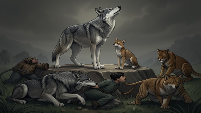 Judgment with Caution from "The Jungle Book". Akela Presides Protecting Procedure Akela insists that the Free People decide Mowgli's status without obeying Shere Khan.