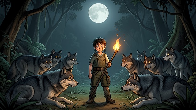 Public Separation from "The Jungle Book". The Pack Casts Him Out Words of Betrayal The wolves repeatedly call Mowgli a man and demand his removal.