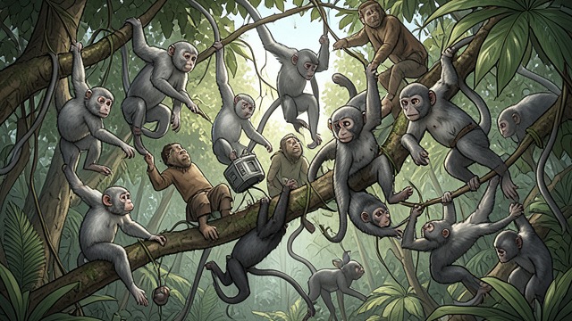 Monkey Freedom from "The Jungle Book". Freedom Without Memory No Common Law The Bandar-log boast of independence but cannot maintain plans, leaders, or customs.