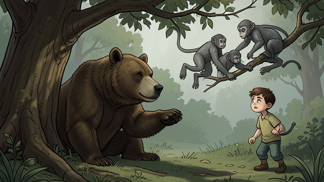 The Monkey Warning from "The Jungle Book". A Warning Too Late Condemning the Bandar-log Baloo explains that the monkeys possess no law, memory, or stable leadership.
