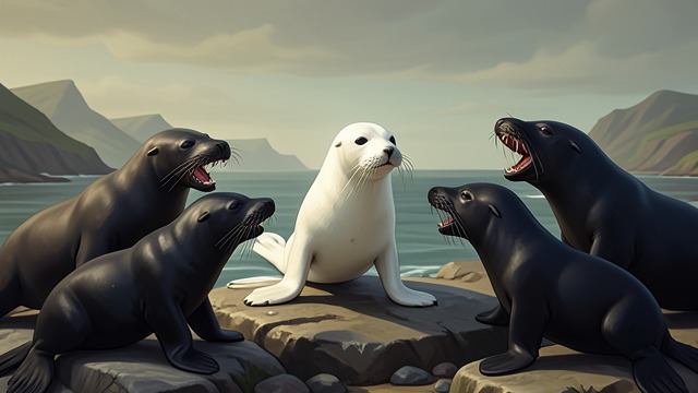 Proving His Worth from "The Jungle Book". A Community Demands Proof Challenge from Tradition The seals refuse to follow a leader who has not fought for a nursery.