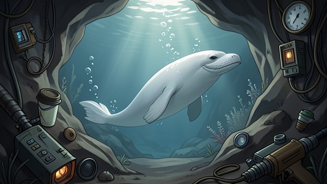 The Prophecy Confirmed from "The Jungle Book". Finding the Hidden Refuge Meeting Sea Cow Kotick follows Sea Cow through the submerged passage and discovers protected beaches.