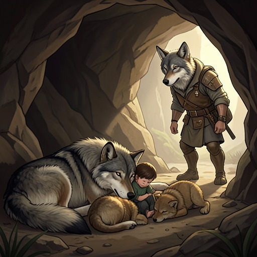 Mowgli and the Wolves from "The Jungle Book". This flow traces the emotional arc from Mowgli's adoption by the Seeonee Wolf Pack to his final separation from it.