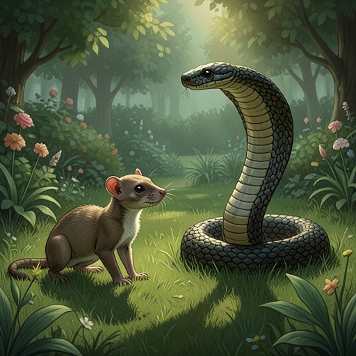 The Garden War Escalation from "The Jungle Book". This flow follows the rising tactical contest between Rikki-tikki-tavi and the snake family.