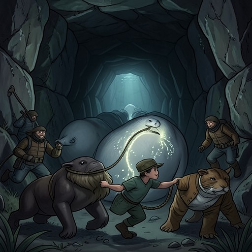 The Seal People's Migration from "The Jungle Book". This flow follows Kotick's transformation from shocked witness into leader of a safer seal settlement.