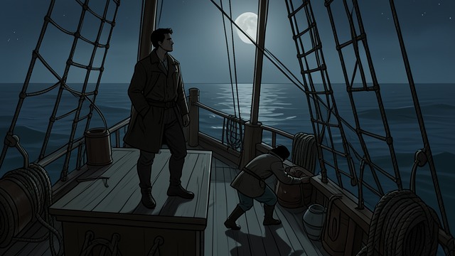 Night Vigil from "Moby-Dick". Night Vigil Watch Without Rest Fedallah remains awake at mast-heads and on deck, almost outside ordinary human habits.