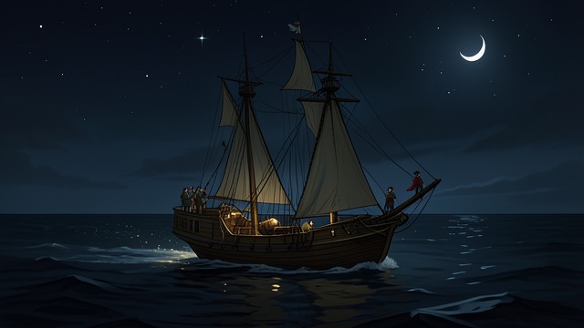 Night Pursuit from "Moby-Dick". Night Pursuit Suspended Time The Pequod shortens sail and follows the whale's wake through darkness.