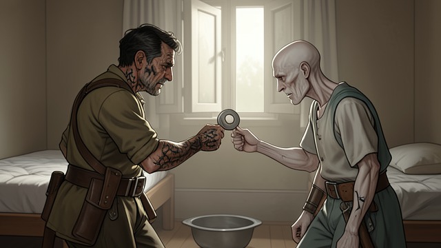 Pagan and Christian Exchange from "Moby-Dick". Pagan and Christian Exchange Mutual Worship Ishmael joins Queequeg's ritual after reasoning that kindness toward a fellow human matters more than doctrinal…