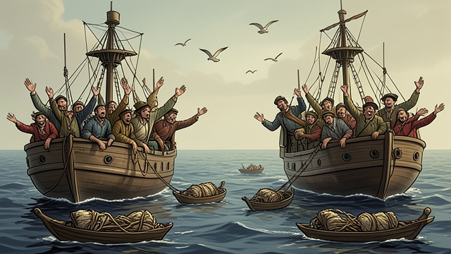 Whaler Sociability from "Moby-Dick". Whaler Sociability Shared Isolation Whale-ships meet across immense waters and exchange news, letters, and crews.