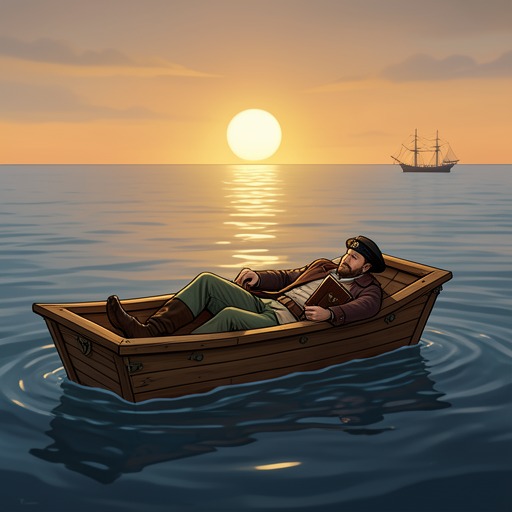Survival Through Story from "Moby-Dick". This flow traces how physical survival becomes literary survival as Ishmael turns catastrophe into a continuing account.