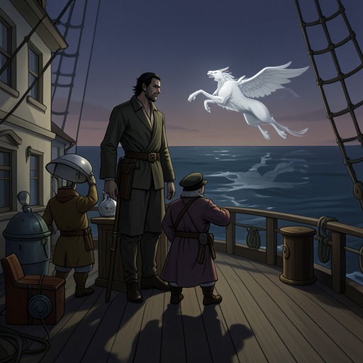 Fedallah's Prophecy from "Moby-Dick". This flow follows Fedallah's mysterious alliance with Captain Ahab and the gradual fulfillment of his deathly predictions.