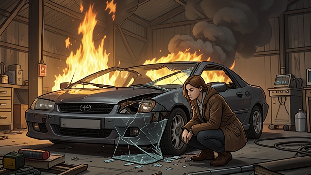 A Second Explosion from "Slow Burn". A Second Explosion Another narrow escape Kate bends to retrieve her phone when the warehouse explodes.