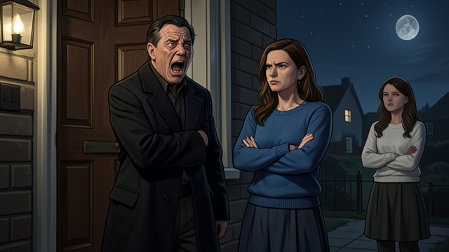 The Confrontation from "Slow Burn". The Confrontation A demand at the door Reece arrives intoxicated and insists that Isabel is inside.