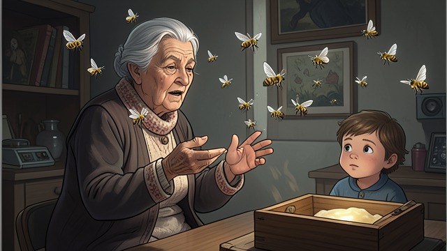The Death Ritual of the Bees from "Ofrenda a la tormenta". The Death Ritual of the Bees A traditional announcement The elderly grandmother tells the bees of her infant granddaughter’s death, following a Baztán custom…