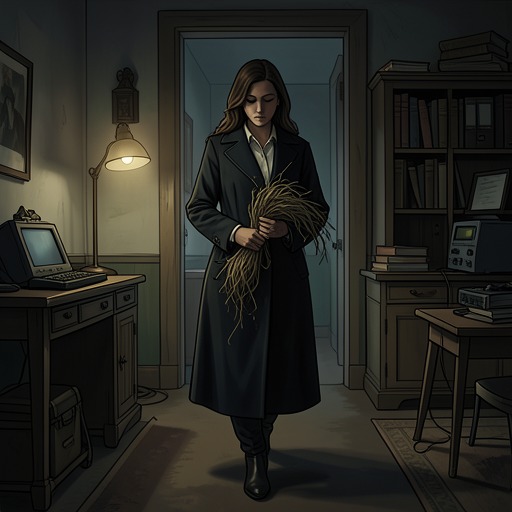 The Evidence Against Markina from "Ofrenda a la tormenta". A fiber, a hidden trip to prison, and Jonan’s private archive gradually turn Amaia’s lover into the leading suspect.