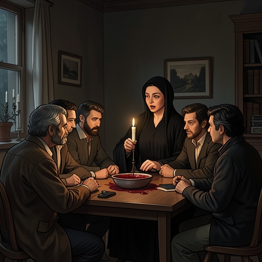 The Cult’s View of Offering from "Ofrenda a la tormenta". The cult’s ideology turns murder into a debt, disguises it as spiritual exchange, and gives the perpetrators a language for cruelty.