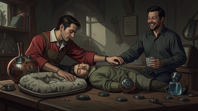 The Missing Egg from "The Narrow Road to the Deep North". Humiliation and Suspicion The Joke Rooster MacNeice reaches toward Tiny Middleton’s sleeping body to remove a duck eggshell.