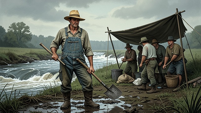 Shabu and the Schedule from "The Narrow Road to the Deep North". The Engineer Under Strain A Deteriorating Situation The river floods, roads fail, tools are inadequate, and sickness diminishes the workforce.