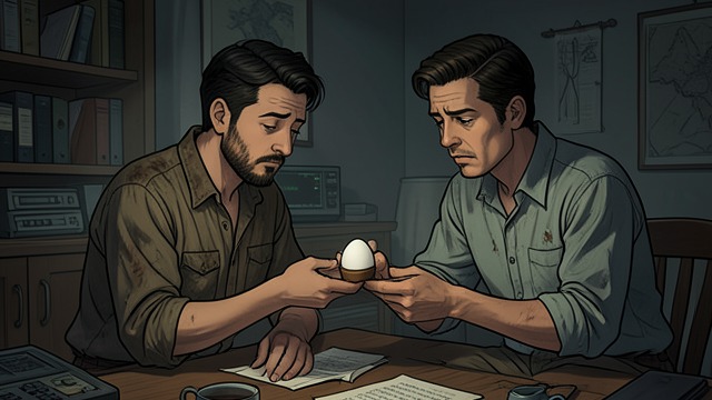 Food Shared in Secret from "The Narrow Road to the Deep North". A Small Communion A Hidden Meal Darky Gardiner wakes Tiny Middleton and shares an egg and part of a rice ball.