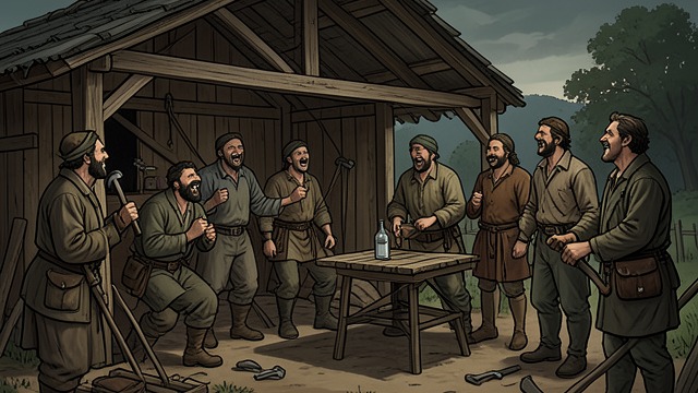The First Hardship from "The Narrow Road to the Deep North". Hardship Before the Speedo Work Begins The prisoners clear the railway route and build a camp with whatever timber and tools they can find.