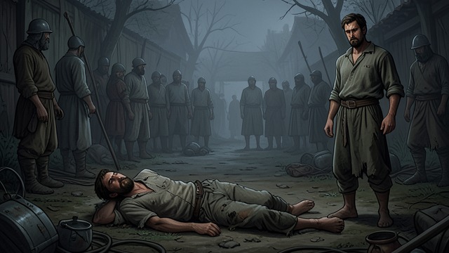 The Empty Place from "The Narrow Road to the Deep North". Death and Continuance Work Goes On Tiny Middleton dies as the camp continues to count prisoners and assign labour.