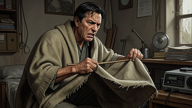 A Rule for Survival from "The Narrow Road to the Deep North". The Outward Fold A Small Mistake Darky Gardiner is beaten after his blanket is folded against the Japanese regulation.