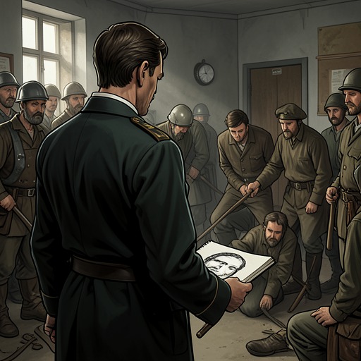 Darky and Dorrigo’s Comradeship from "The Narrow Road to the Deep North". This flow traces Dorrigo Evans’s respect for Darky Gardiner and the guilt of witnessing his punishment without saving him.