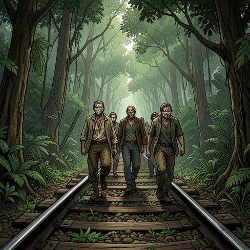 The Line’s Rise and Ruin from "The Narrow Road to the Deep North". This thread traces the railway from imperial ambition through forced construction to abandonment and the jungle’s gradual reclamation.