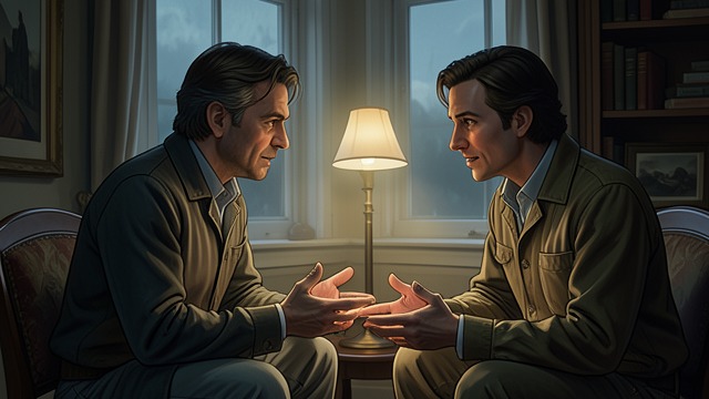 The Shared Evening from "Black Box". The Shared Evening A quiet companionship At Gideon House, Ilana and Alexander sit together as the light fades, exchanging only brief comments.