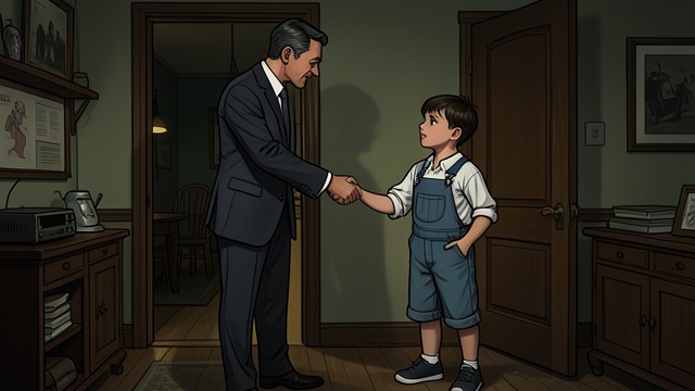 A Welcoming Step-father from "Black Box". A Welcoming Step-father A direct encounter Michel meets Boaz in custody without demanding gratitude.