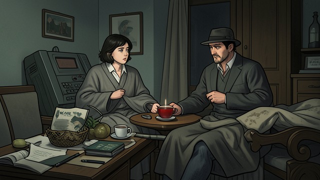 The Estate Encounter from "Black Box". The Estate Encounter Care replaces spectacle Ilana visits Alexander in his childhood home as cancer weakens him.