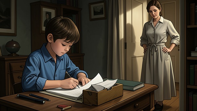 A Letter from the Sea from "Black Box". A Letter from the Sea A declared escape Boaz tells the family he is heading to sea and asks them to forget him.